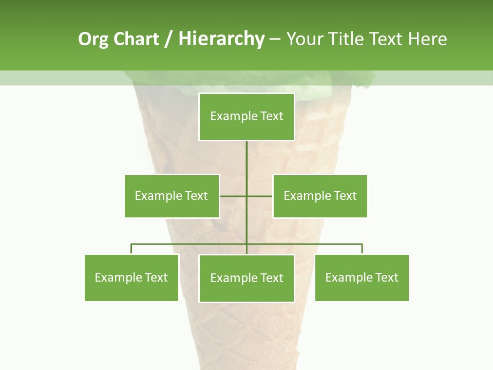 Green Dessert White Background PowerPoint Template