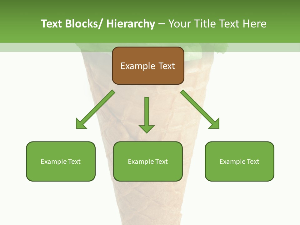 Green Dessert White Background PowerPoint Template