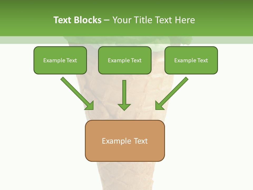 Green Dessert White Background PowerPoint Template