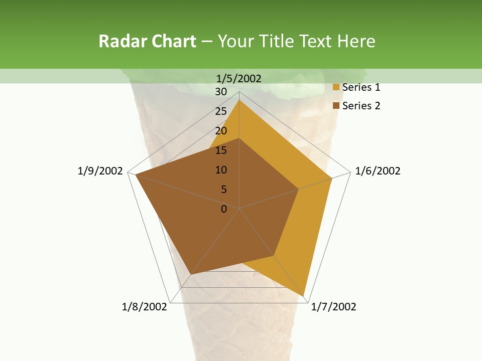 Green Dessert White Background PowerPoint Template