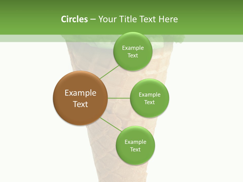 Green Dessert White Background PowerPoint Template