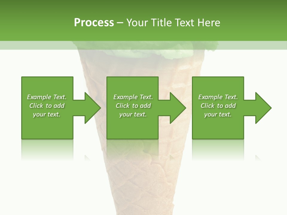 Green Dessert White Background PowerPoint Template