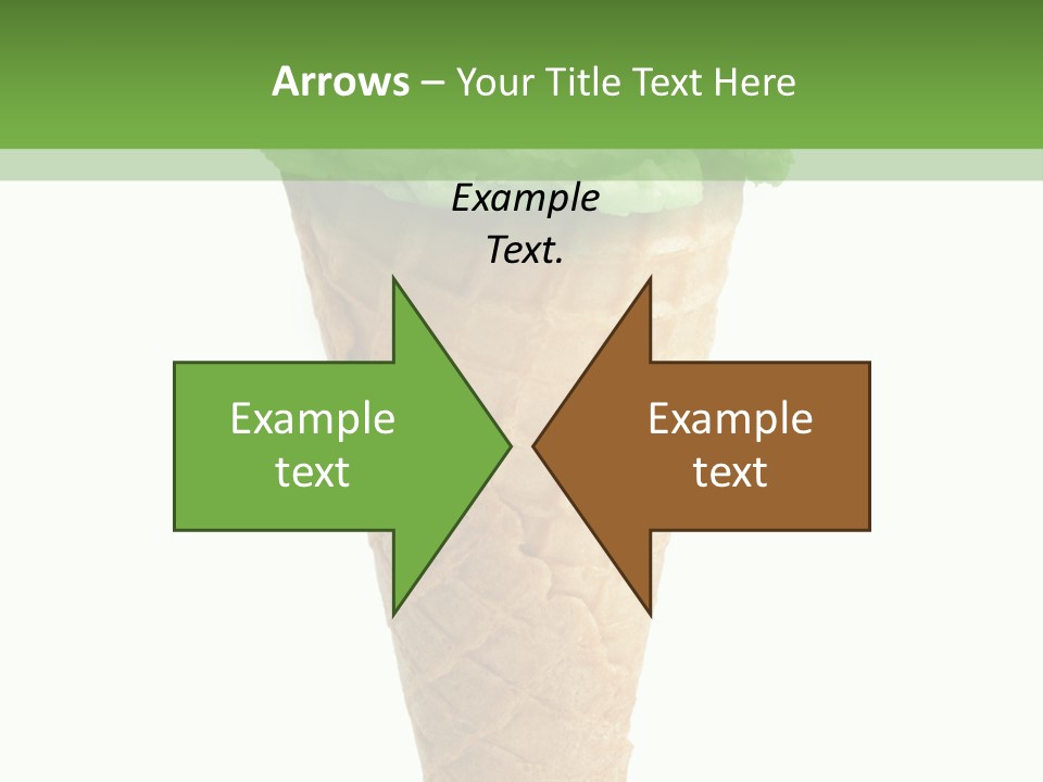 Green Dessert White Background PowerPoint Template