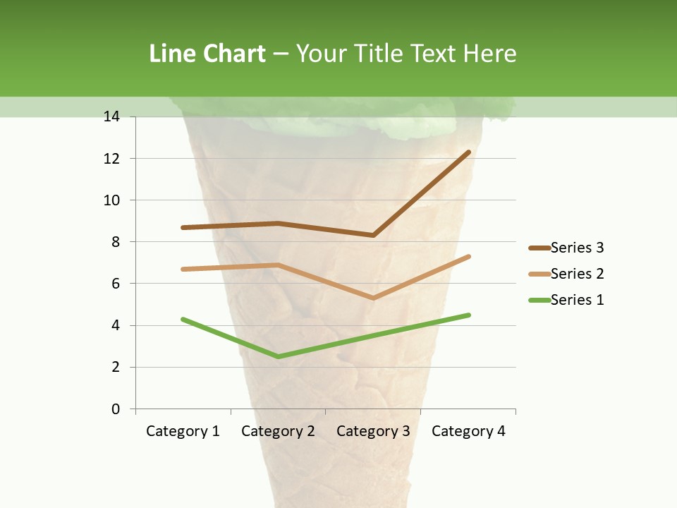 Green Dessert White Background PowerPoint Template