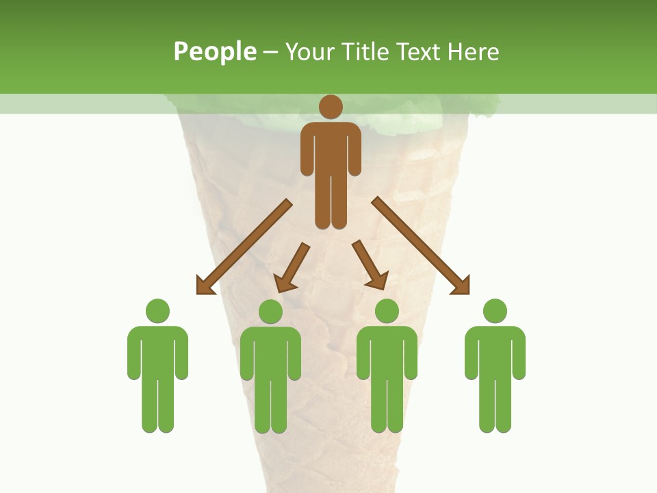 Green Dessert White Background PowerPoint Template