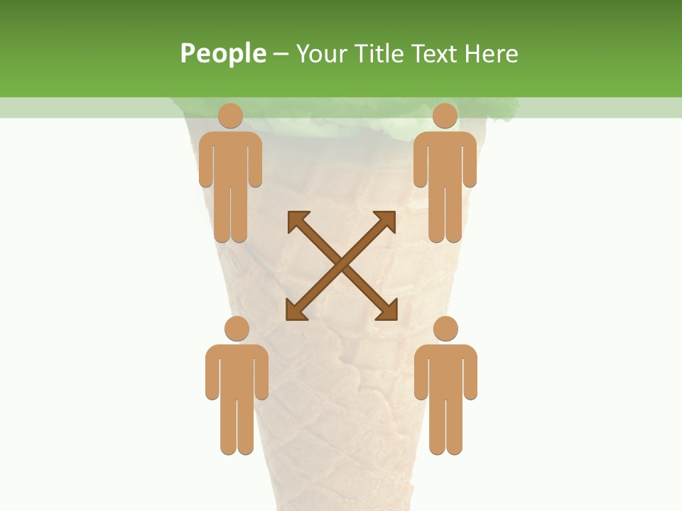 Green Dessert White Background PowerPoint Template