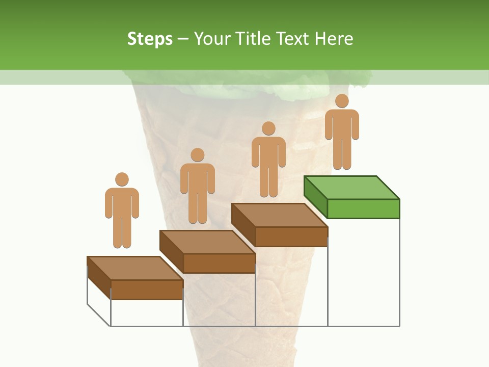 Green Dessert White Background PowerPoint Template