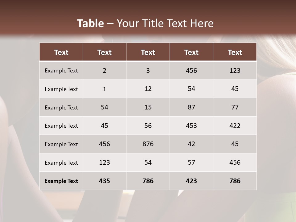Classroom Color Image Beautiful PowerPoint Template