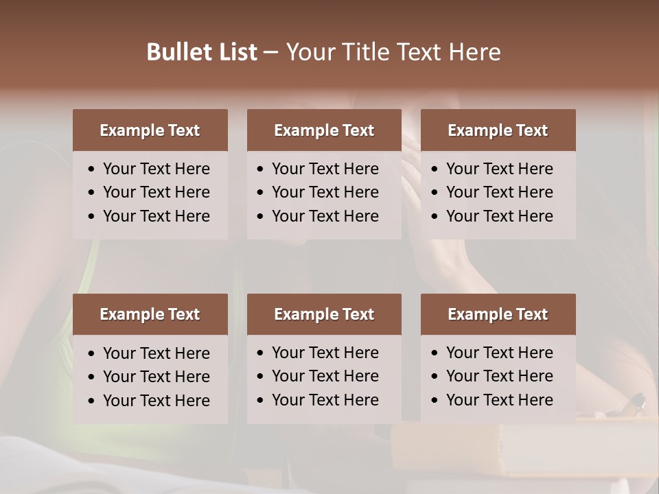 Chatting School Books Two People PowerPoint Template