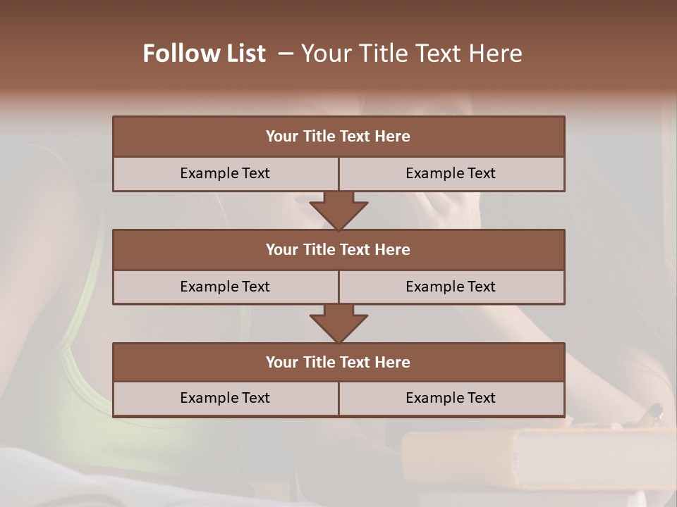 Chatting School Books Two People PowerPoint Template