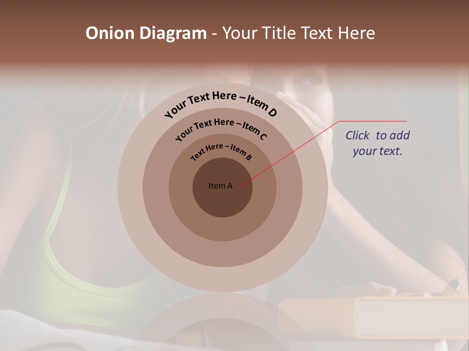 Chatting School Books Two People PowerPoint Template