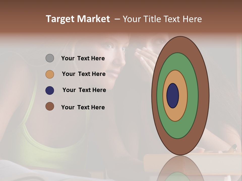 Chatting School Books Two People PowerPoint Template