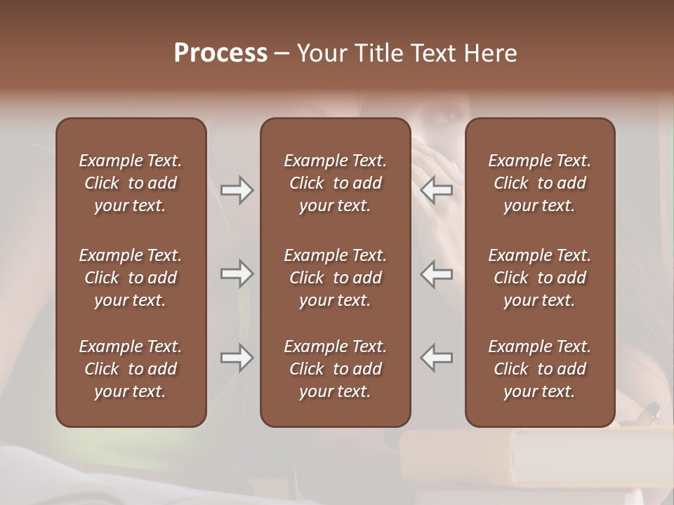 Chatting School Books Two People PowerPoint Template