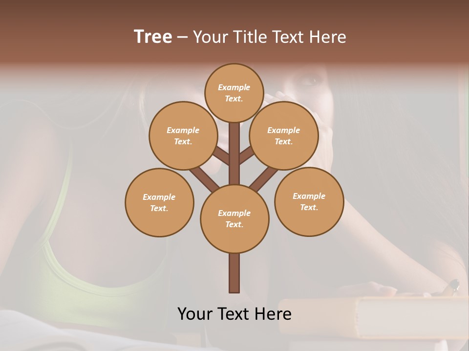 Chatting School Books Two People PowerPoint Template