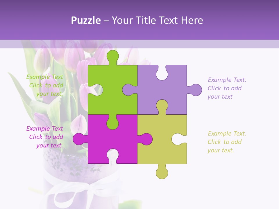 Bouquet Holiday Date PowerPoint Template