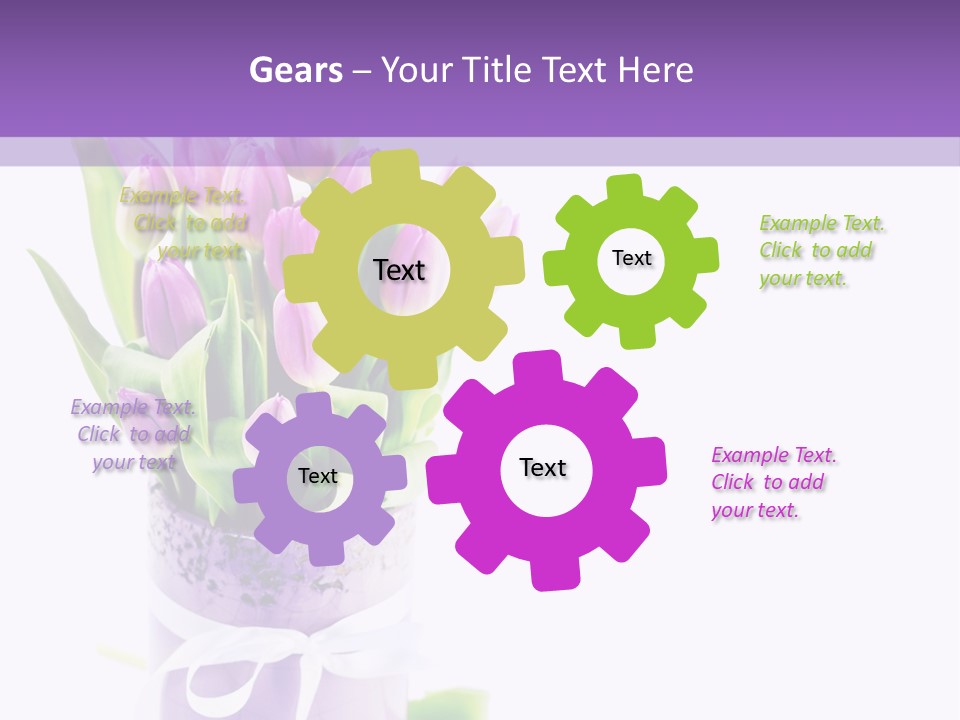 Bouquet Holiday Date PowerPoint Template