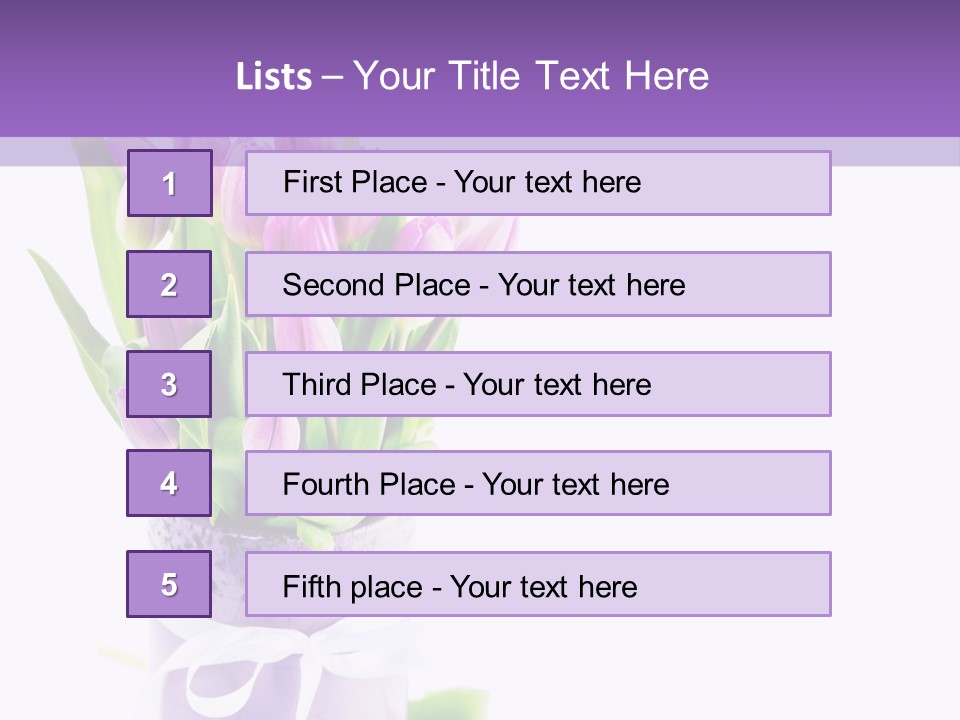 Bouquet Holiday Date PowerPoint Template
