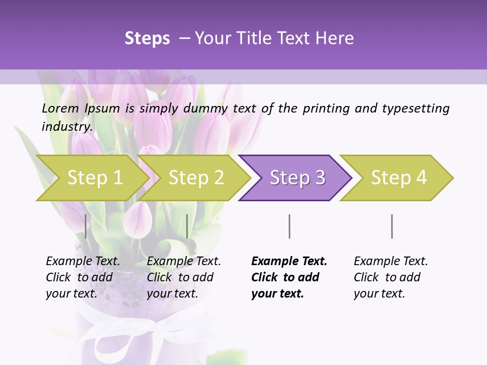 Bouquet Holiday Date PowerPoint Template