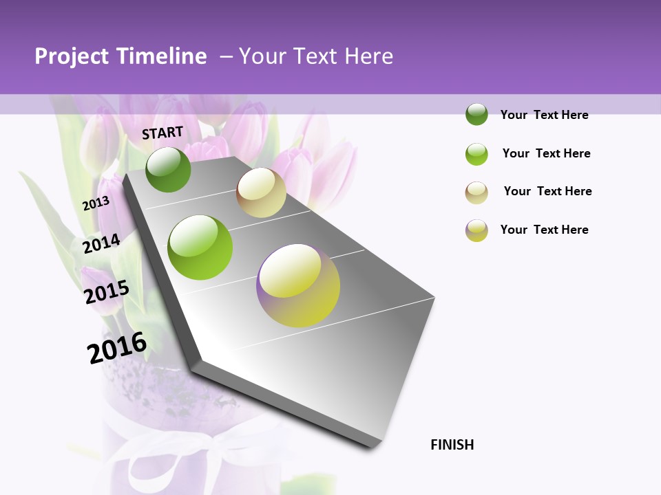 Bouquet Holiday Date PowerPoint Template
