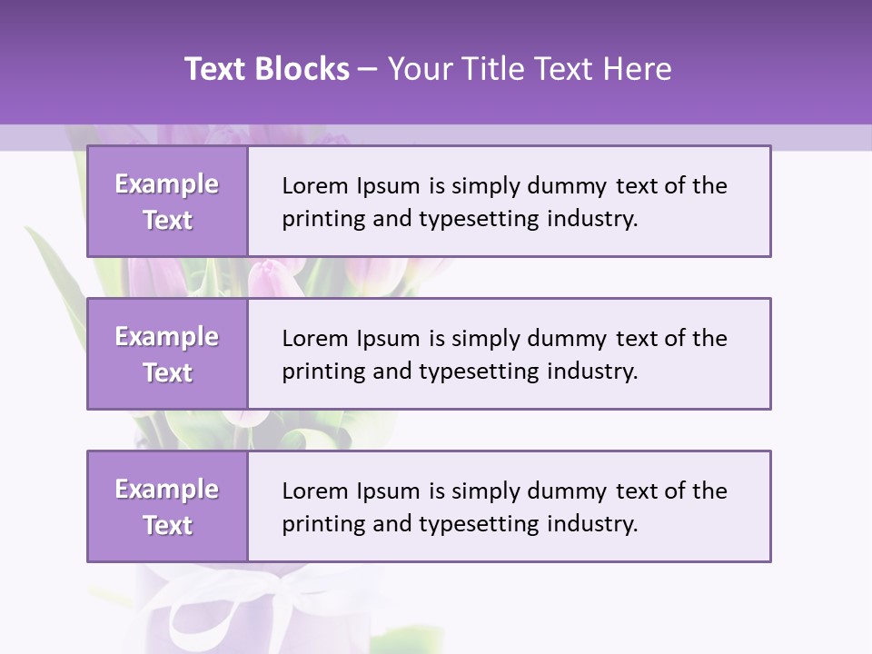 Bouquet Holiday Date PowerPoint Template