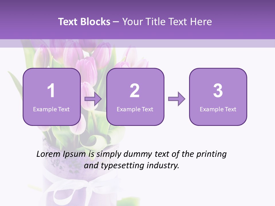 Bouquet Holiday Date PowerPoint Template