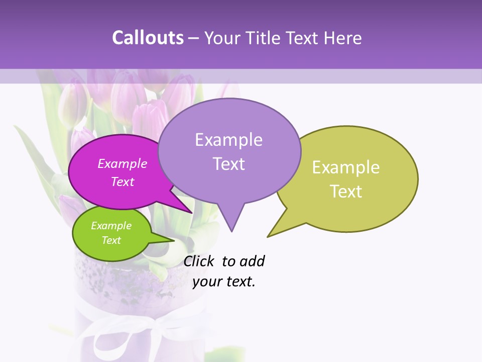 Bouquet Holiday Date PowerPoint Template