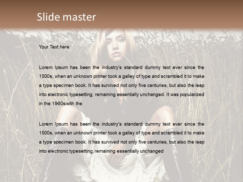 Golden Beauty  PowerPoint Template