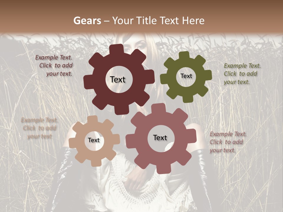 Golden Beauty  PowerPoint Template