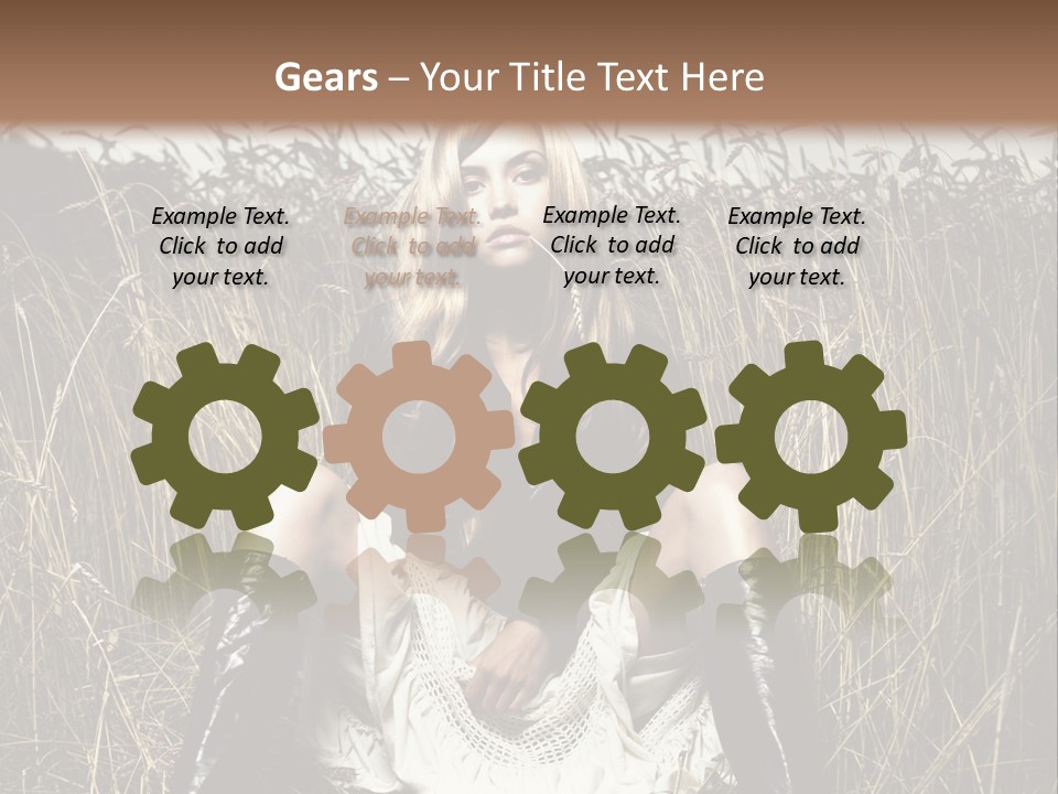 Golden Beauty  PowerPoint Template