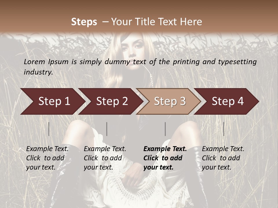 Golden Beauty  PowerPoint Template