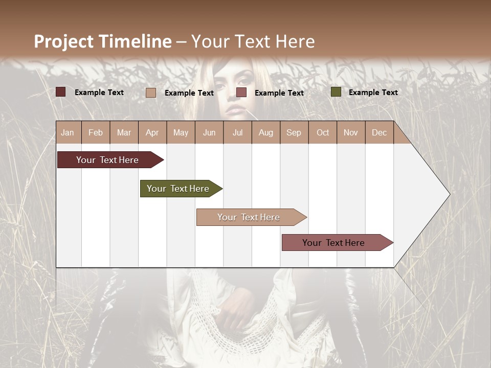 Golden Beauty  PowerPoint Template