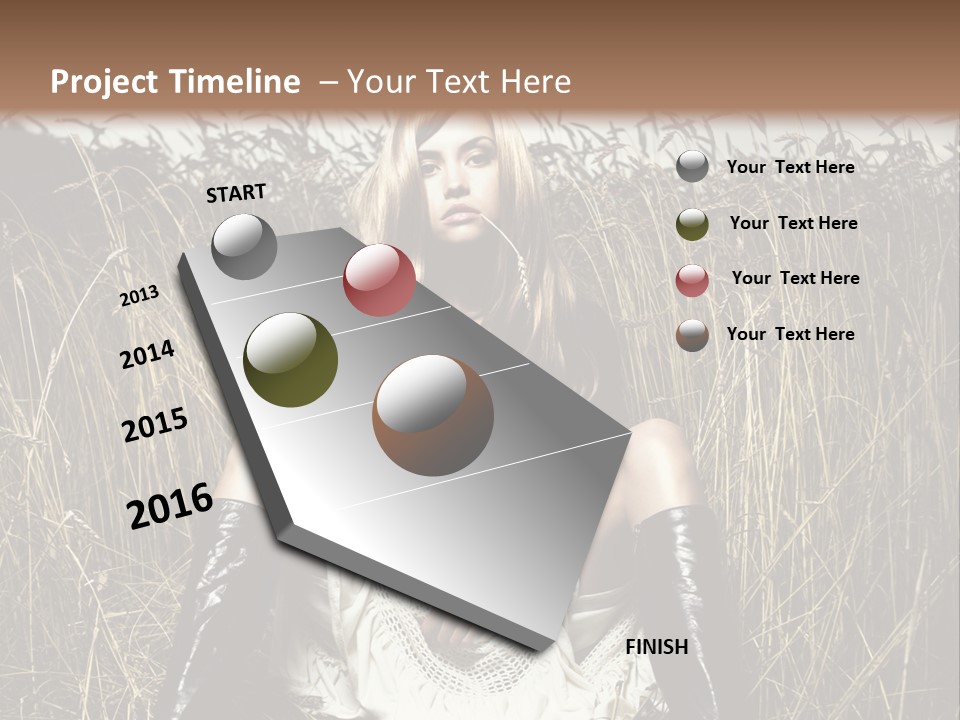 Golden Beauty  PowerPoint Template