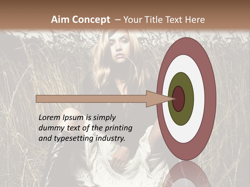 Golden Beauty  PowerPoint Template