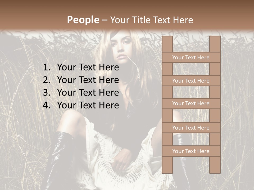 Golden Beauty  PowerPoint Template