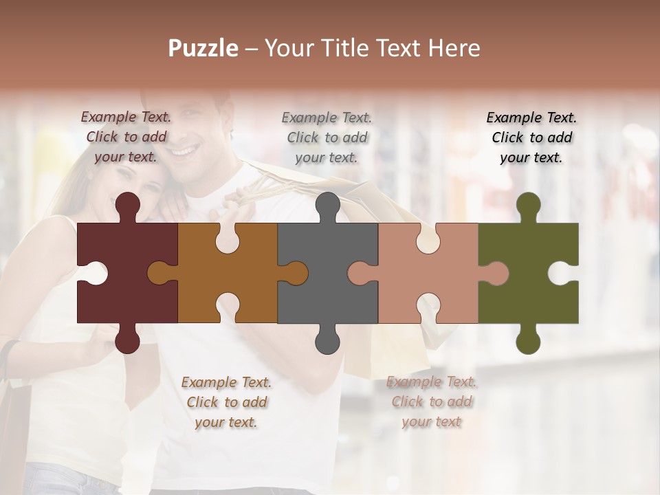 Shopaholic Shop Young PowerPoint Template