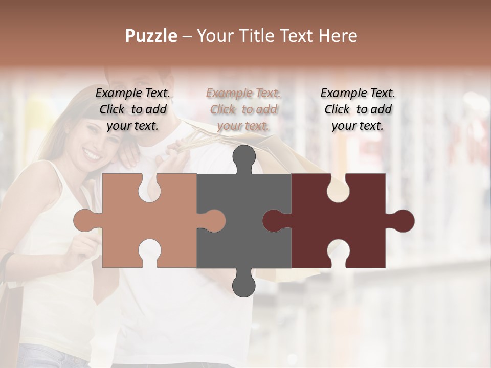 Shopaholic Shop Young PowerPoint Template