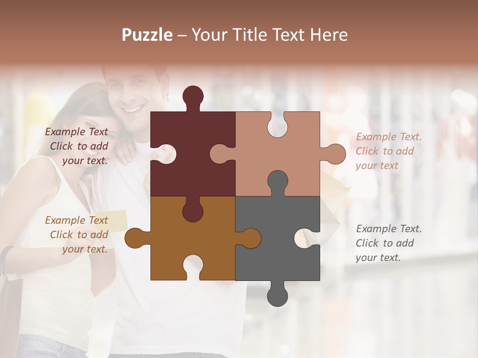Shopaholic Shop Young PowerPoint Template