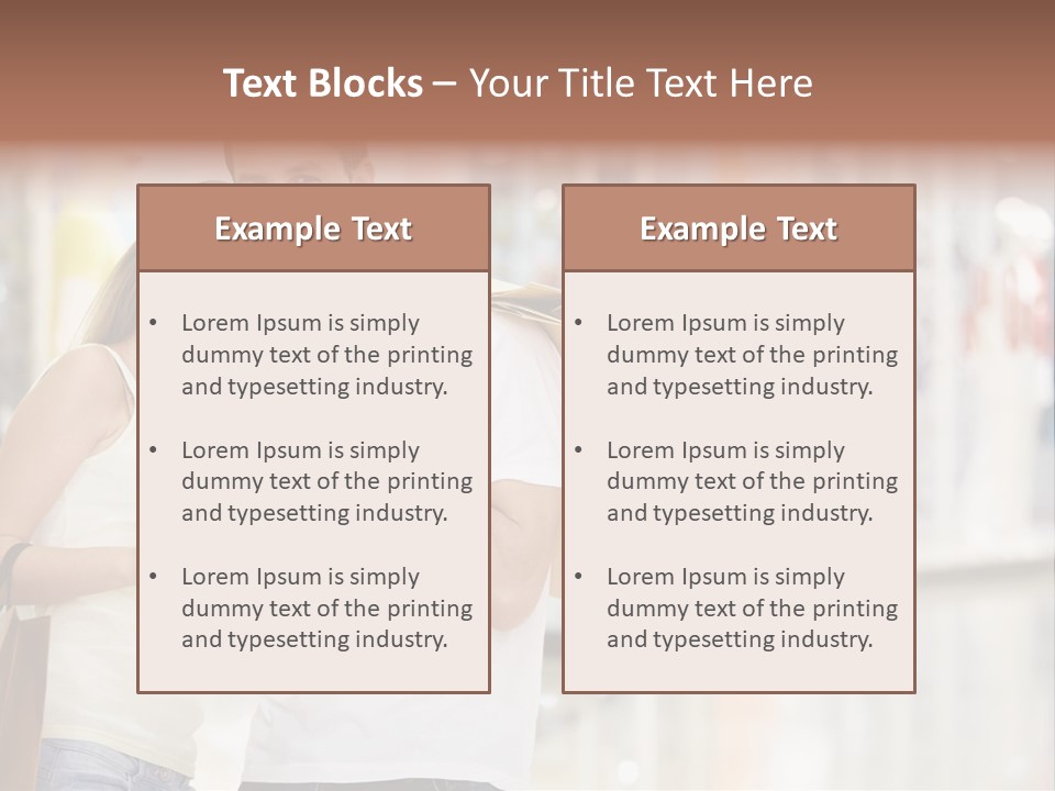 Shopaholic Shop Young PowerPoint Template