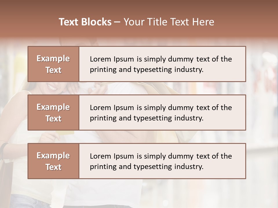 Shopaholic Shop Young PowerPoint Template