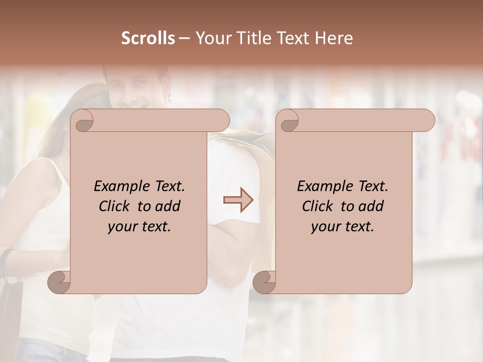 Shopaholic Shop Young PowerPoint Template