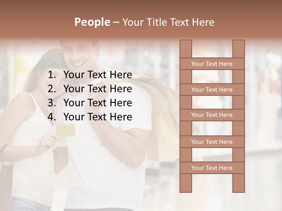 Shopaholic Shop Young PowerPoint Template