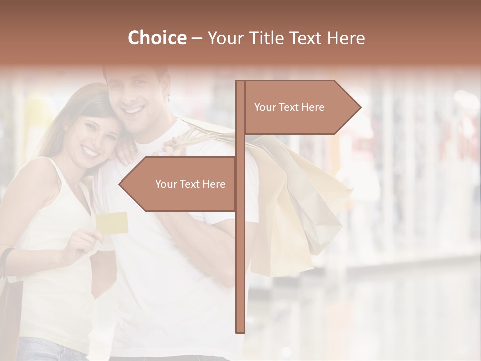 Shopaholic Shop Young PowerPoint Template