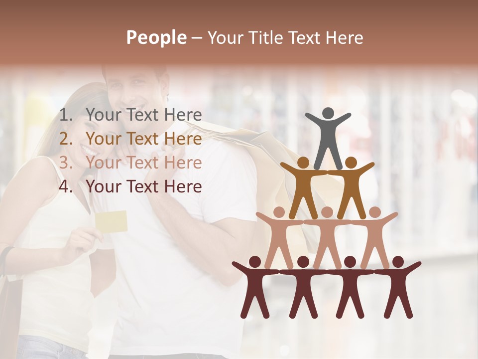 Shopaholic Shop Young PowerPoint Template