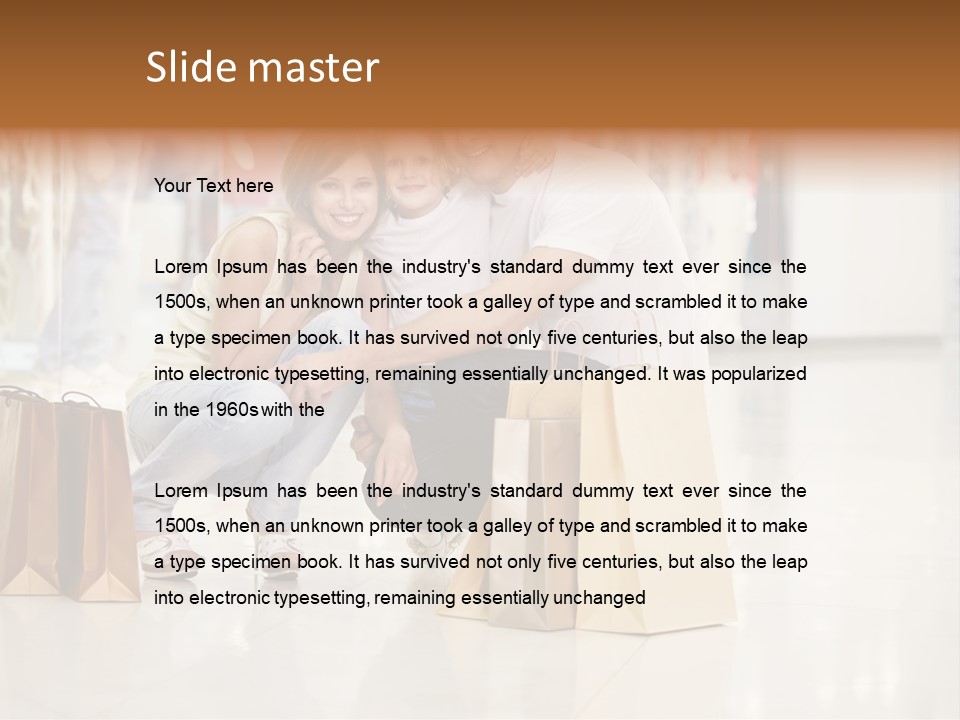 Female Father Child PowerPoint Template