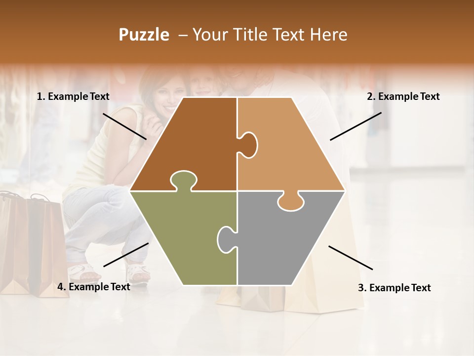 Female Father Child PowerPoint Template