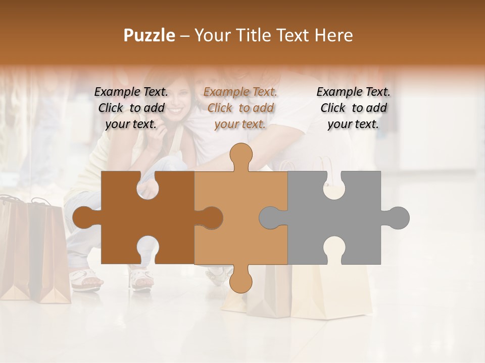 Female Father Child PowerPoint Template