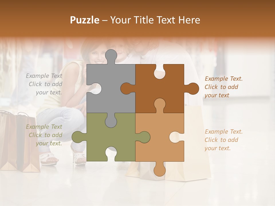 Female Father Child PowerPoint Template