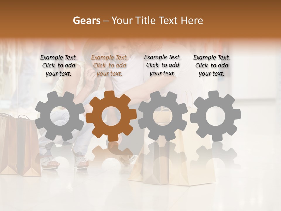 Female Father Child PowerPoint Template