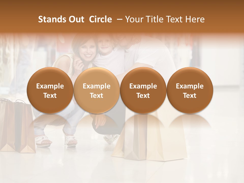 Female Father Child PowerPoint Template