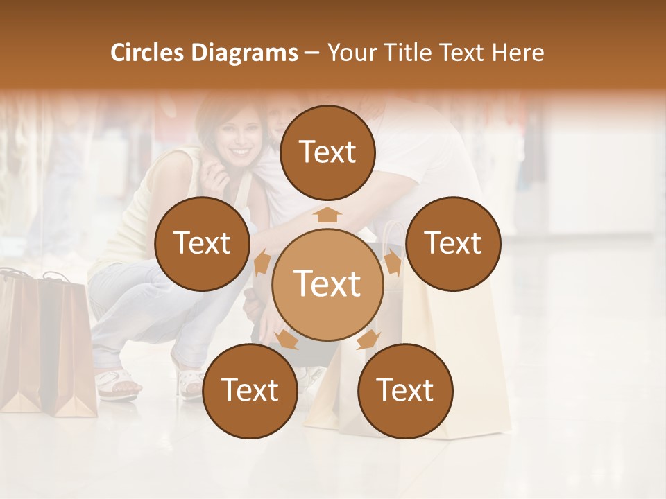 Female Father Child PowerPoint Template